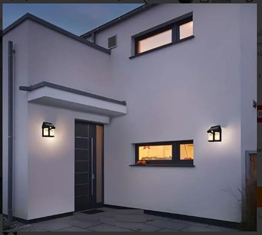 Outdoor Solar Wall 2 Tungsten Lamp Induction Garden Lamp | Villa Night Lamp