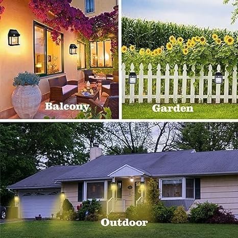 Outdoor Solar Wall 2 Tungsten Lamp Induction Garden Lamp | Villa Night Lamp