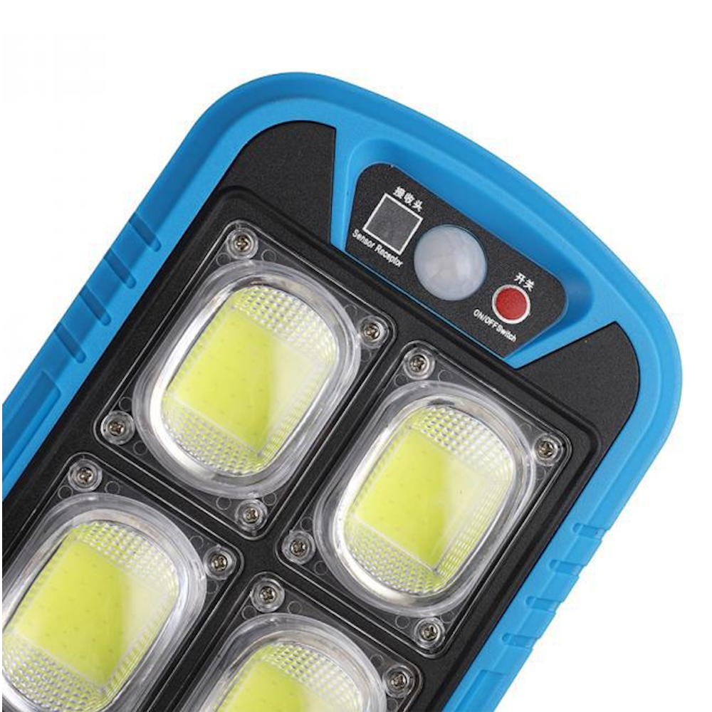 Solar Street COB Light With Sensor ZB-150B | Motion Sensor Security Streetlights for Parking Lot - Remote Control