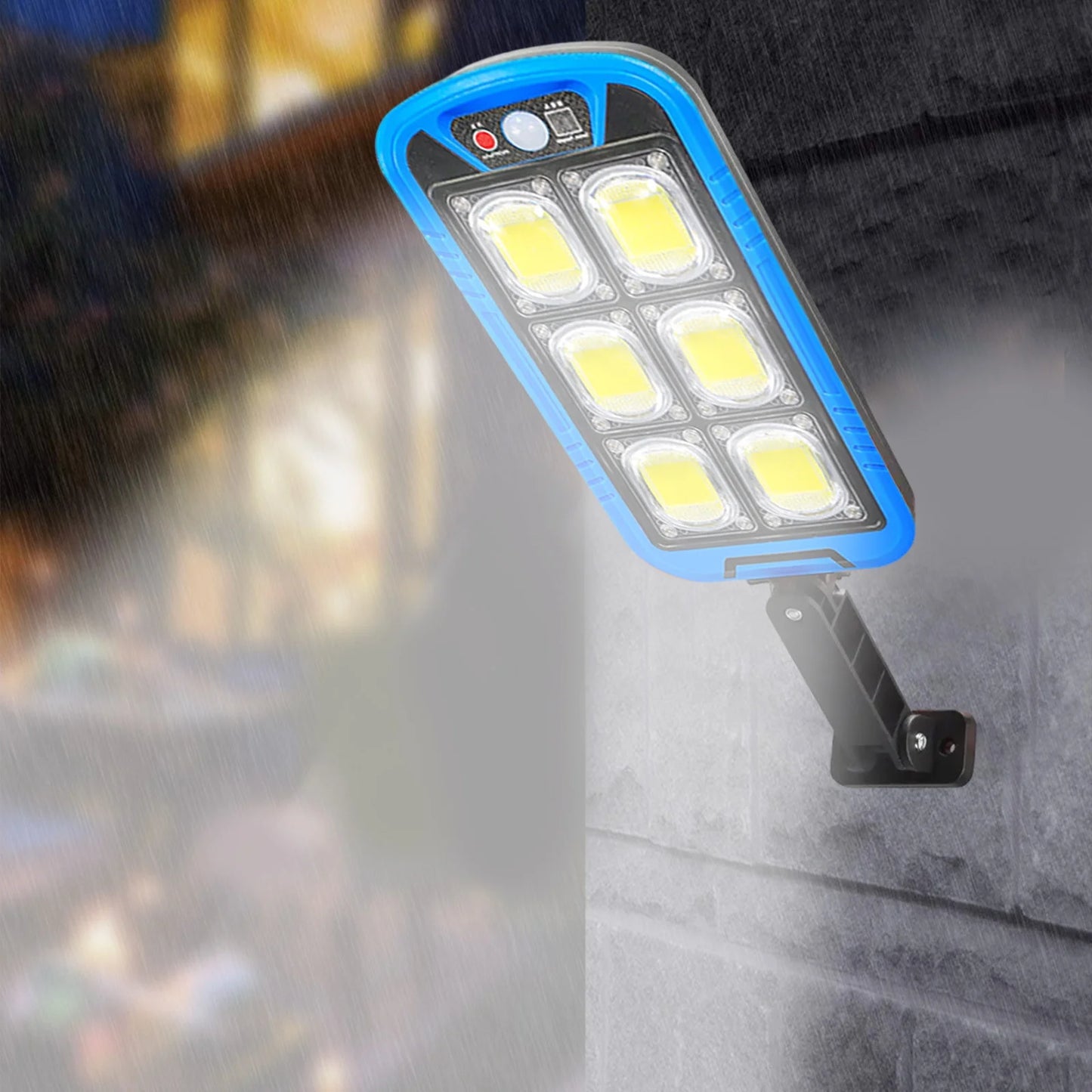 Solar Street COB Light With Sensor ZB-150B | Motion Sensor Security Streetlights for Parking Lot - Remote Control