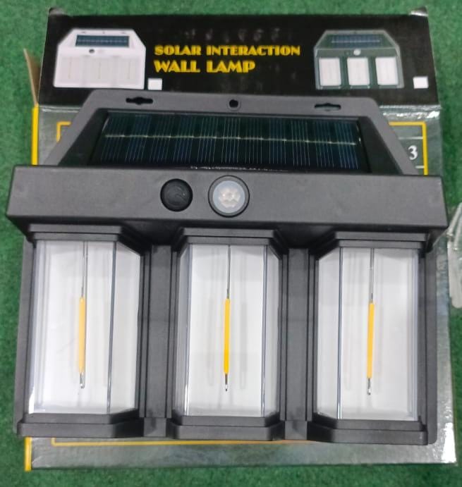 Outdoor Solar Wall 3 Tungsten Lamp Induction Garden Lamp | Villa Night Lamp