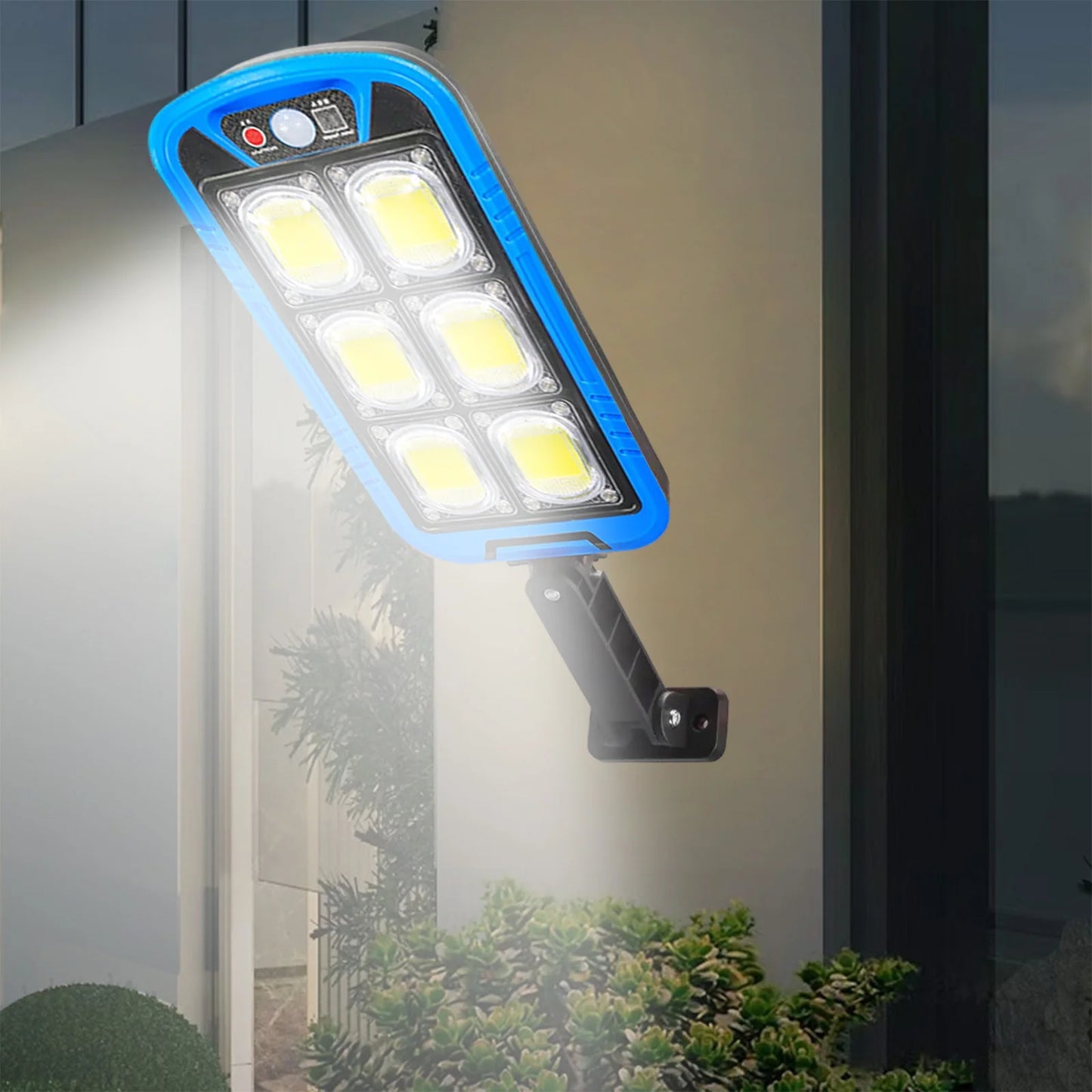 Solar Street COB Light With Sensor ZB-150B | Motion Sensor Security Streetlights for Parking Lot - Remote Control