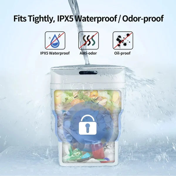 Automatic Motion Sensor Dustbin Foldable Portable Recycle Bin dual-use for For Car, Office, Bathroom, Kitchen Waste Storage