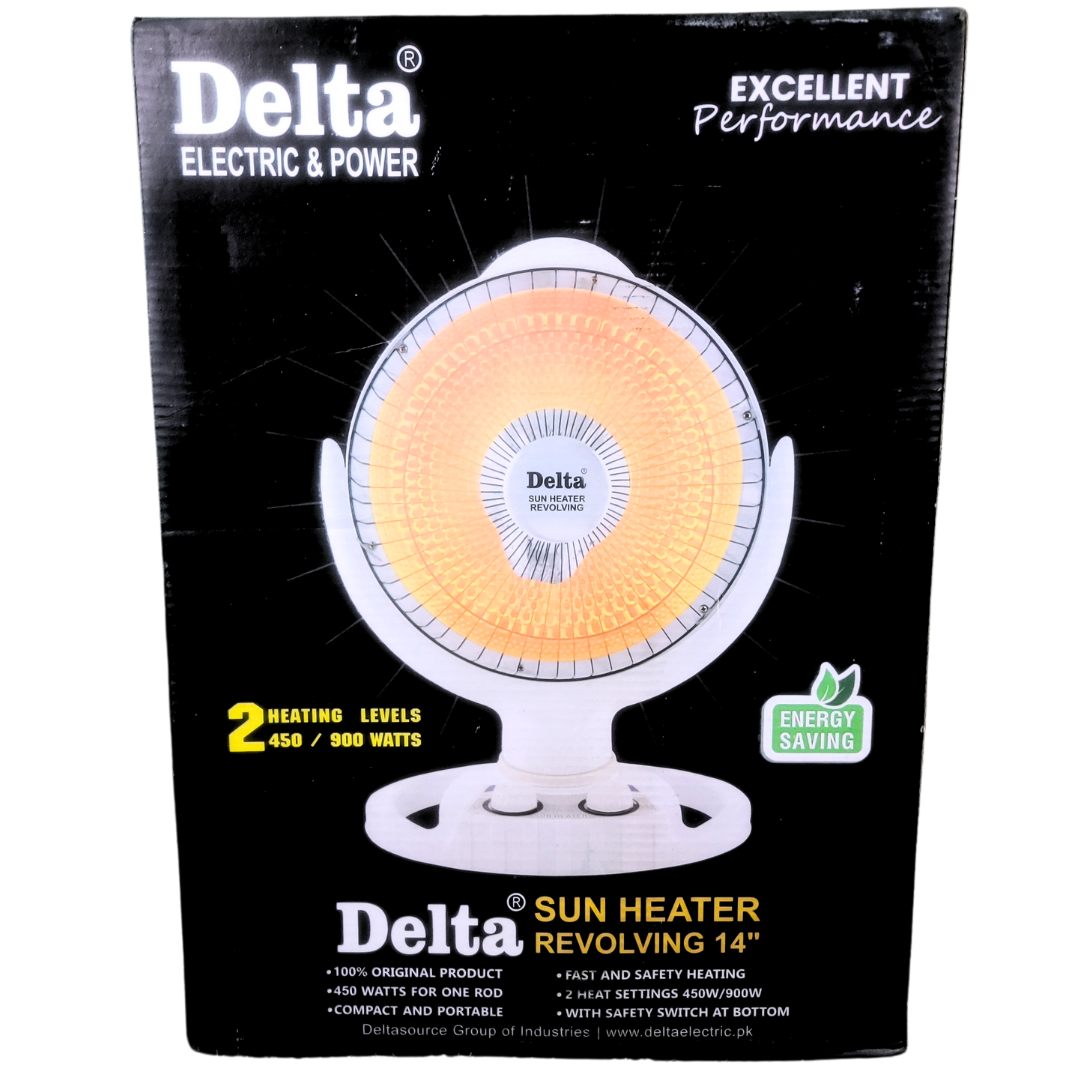 Delta Electric Rotating Sun Heater 900W