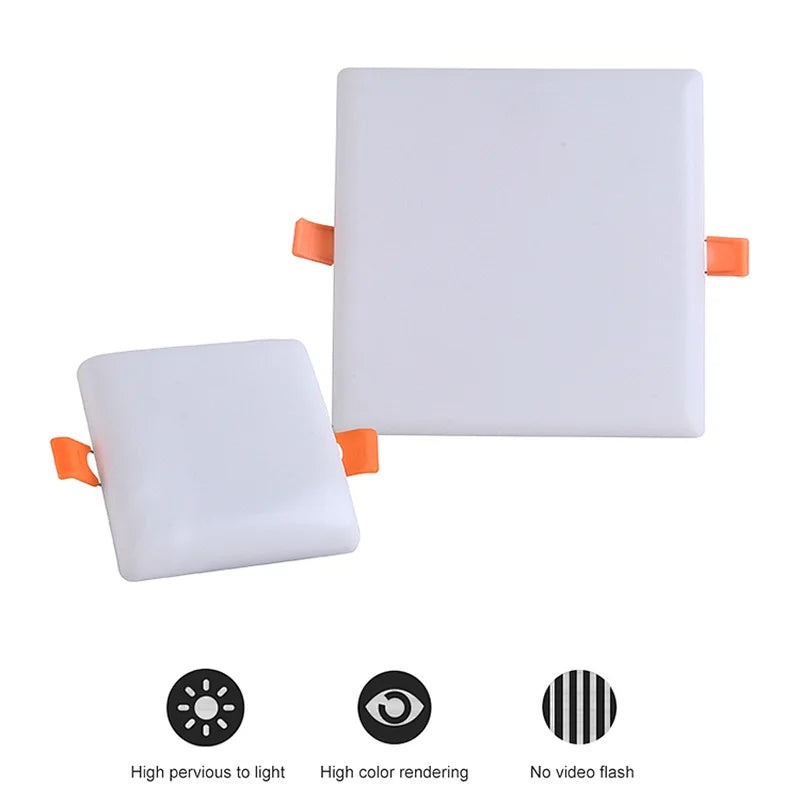 12 Watt LED Frameless Ceiling Downlight Panel Light (Square) - eMela