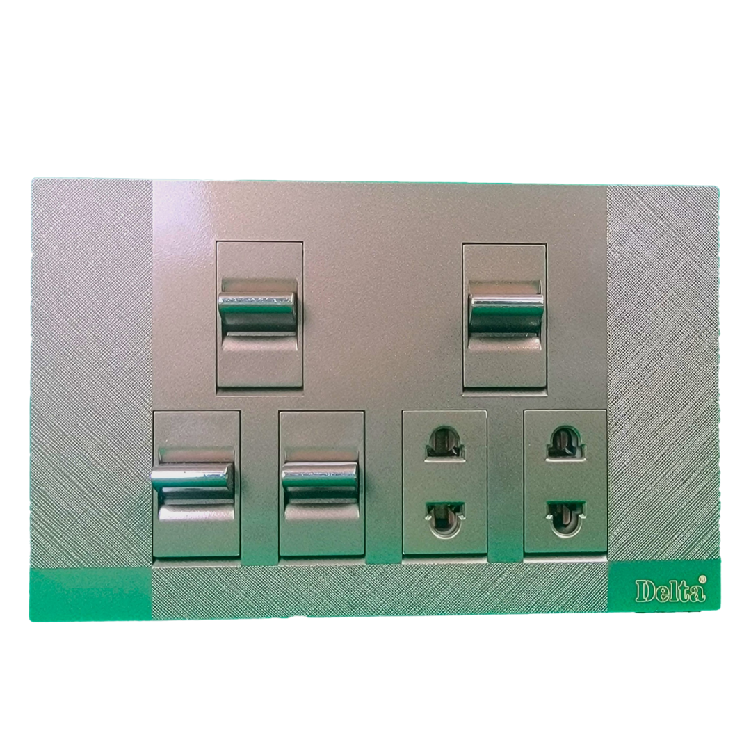Delta Eco 4 Switch + 2 Socket