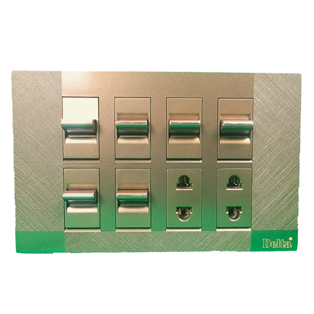 Delta Eco 6 Switch + 2 Socket