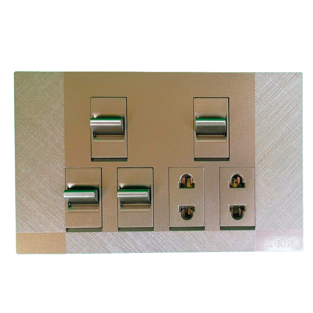 Delta Eco 4 Switch + 2 Socket