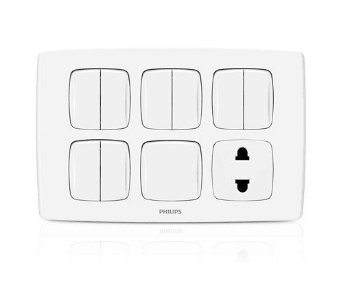 Philips LeafStyle 9 Switch + 1 Socket - eMela