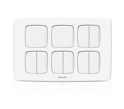 Philips LeafStyle 10 Gang Switch - eMela