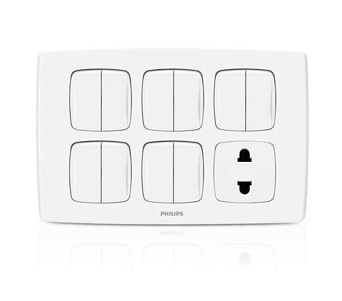 Philips LeafStyle 10 Switch + 1 Socket - eMela