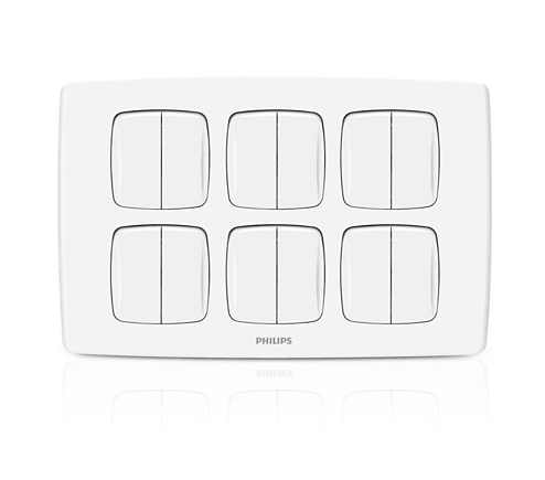 Philips LeafStyle 12 Gang Switch - eMela
