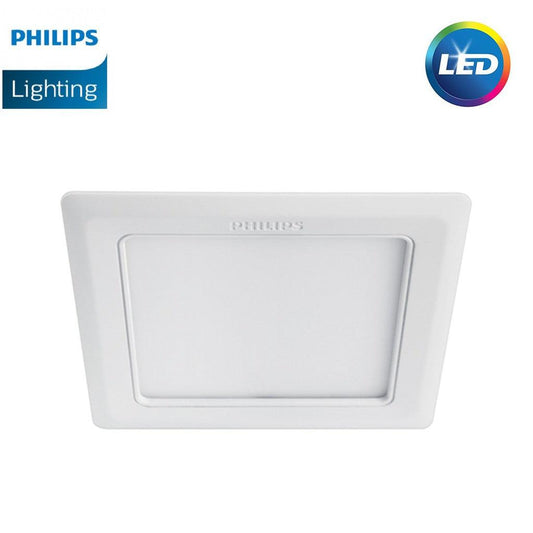 Philips Marcasite 9W LED Downlight White Square - eMela