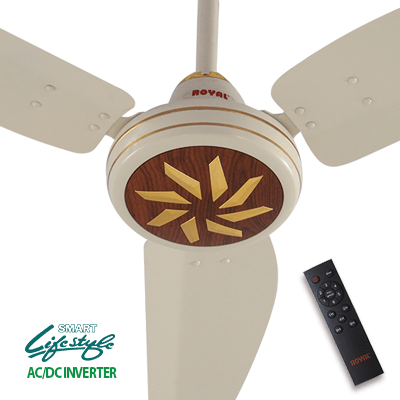 Royal Smart Regency ACDC Ceiling Fans - CRYSTAL