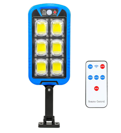 Solar Street COB Light With Sensor ZB-150B | Motion Sensor Security Streetlights for Parking Lot - Remote Control