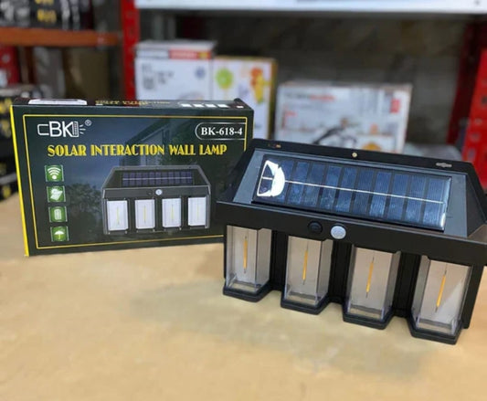 Outdoor Solar Wall 4 Tungsten Lamp Induction Garden Lamp | Villa Night Lamp
