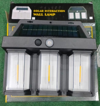 Outdoor Solar Wall 3 Tungsten Lamp Induction Garden Lamp | Villa Night Lamp