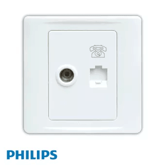 Philips Eco TV & Telephone Socket - eMela