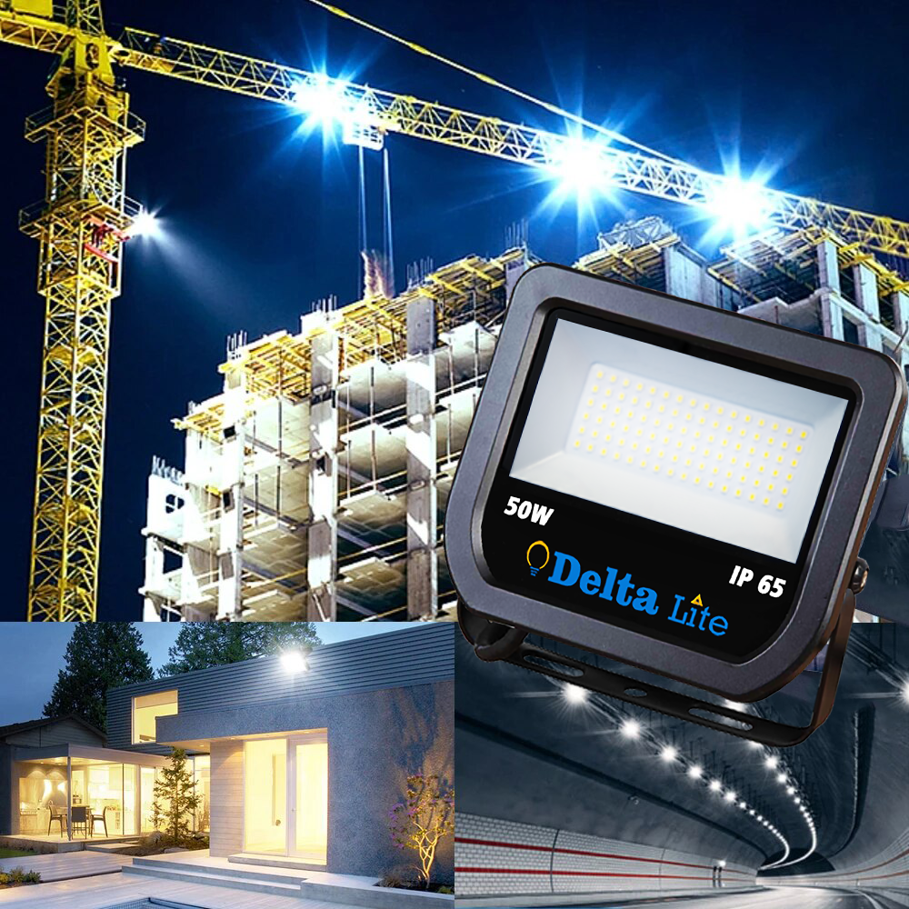 Deltalite LED Flood Light 50 Watt IP65 Water Proof - Barkat Trading Company