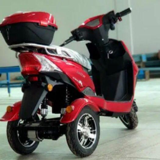 Electric Tricycle JMS 850 3 wheels scooty in red color